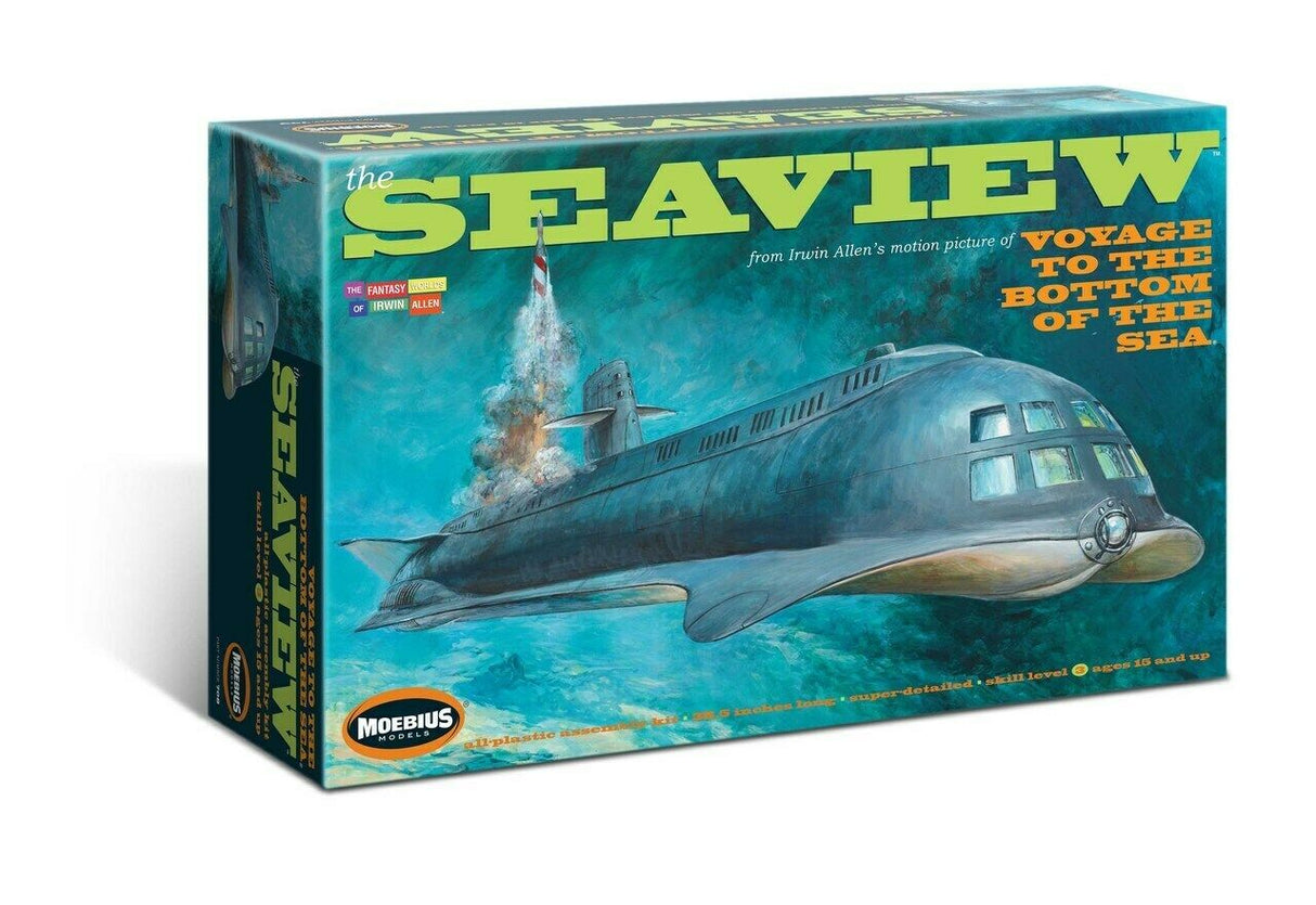 Moebius Models Model Kits - Voyage to the Bottom of the Sea 8 Window Movie Version Seaview Submarine Kit