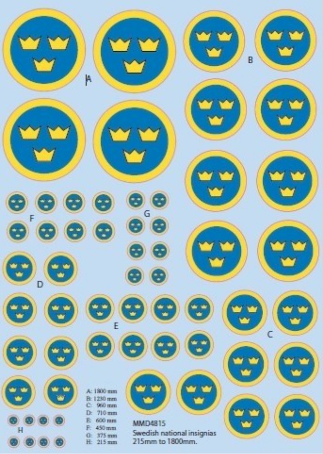 Maestro Decals - 1/48 Swedish Airforce