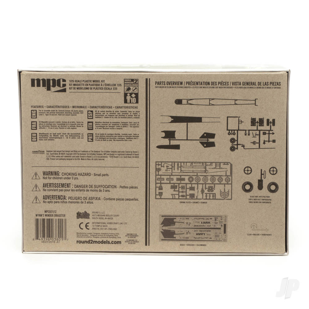 MPC 1/25 Don Snake Prudhomme Wynns Winder Dragster Kit
