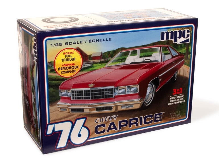 MPC 1:25 1976 Chevy Caprice with Trailer kit MPC963