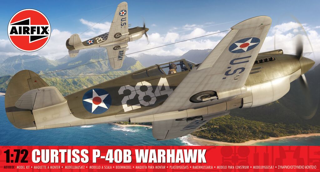 Airfix 1:72 Curtiss P-40B Warhawk Kit A01003C