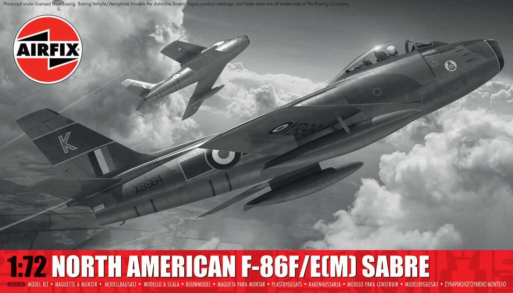 Airfix North American F-86F/E(M) Sabre 1:72 Scale