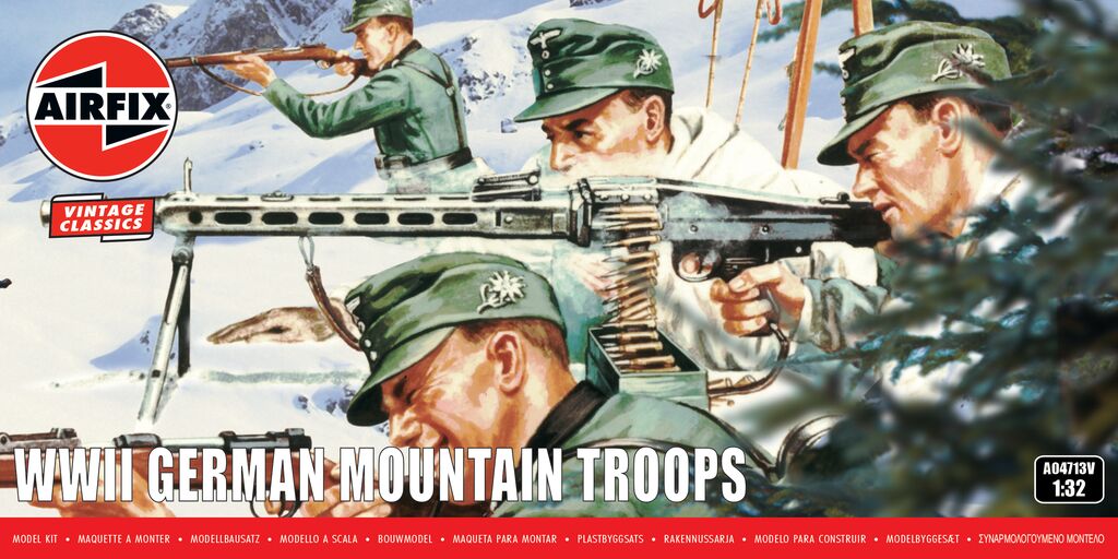 Airfix 1:32 German Mountain Troop Figures A04713V