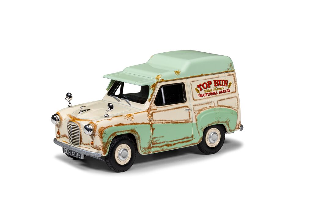 Corgi Wallace & Gromit Austin A35 Van Collection - Cheese Please! Top Bun Spick & Spanmobile 1:43 CC80505