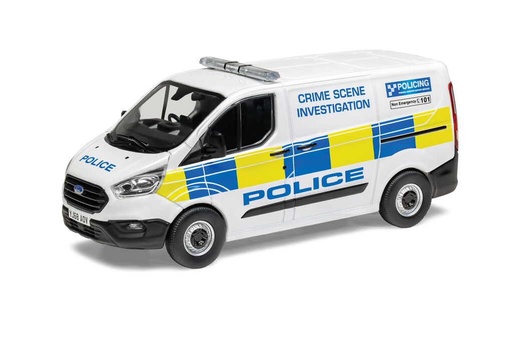 Corgi Vanguards Ford Transit Custom Leader North Yorkshire Police 1:43 VA15103