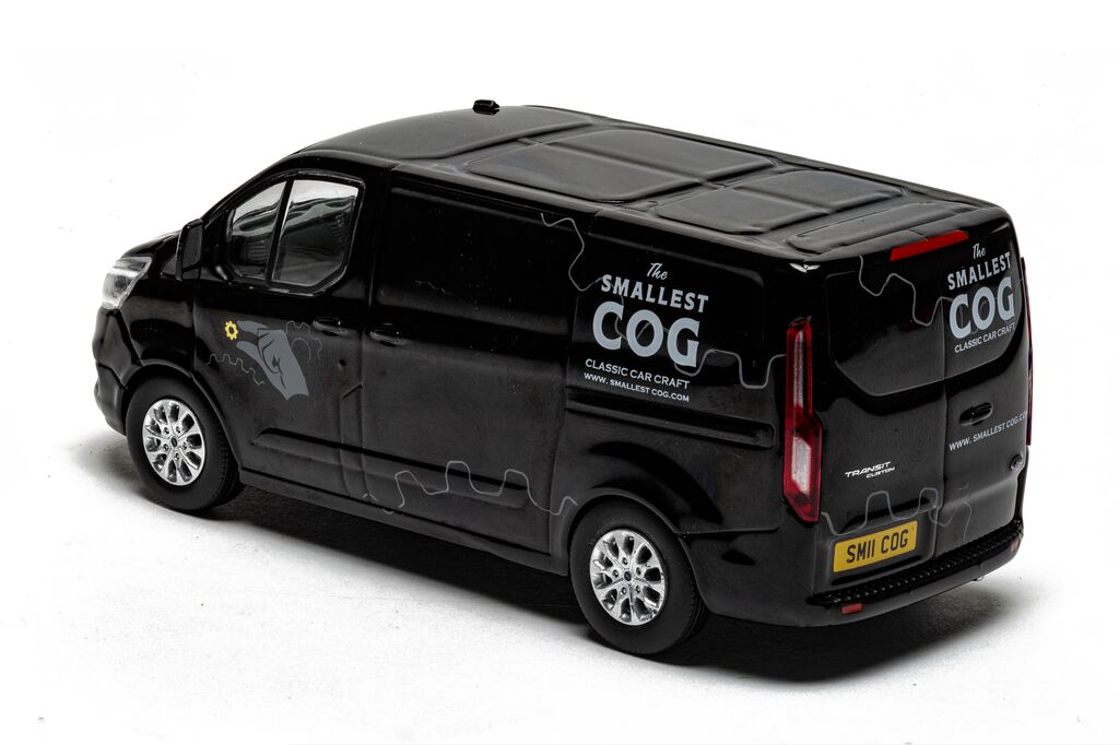 Corgi Vanguards Ford Transit Custom 300L1 Shadow Black (Richard Hammonds The Smallest Cog) 1:46 VA15105