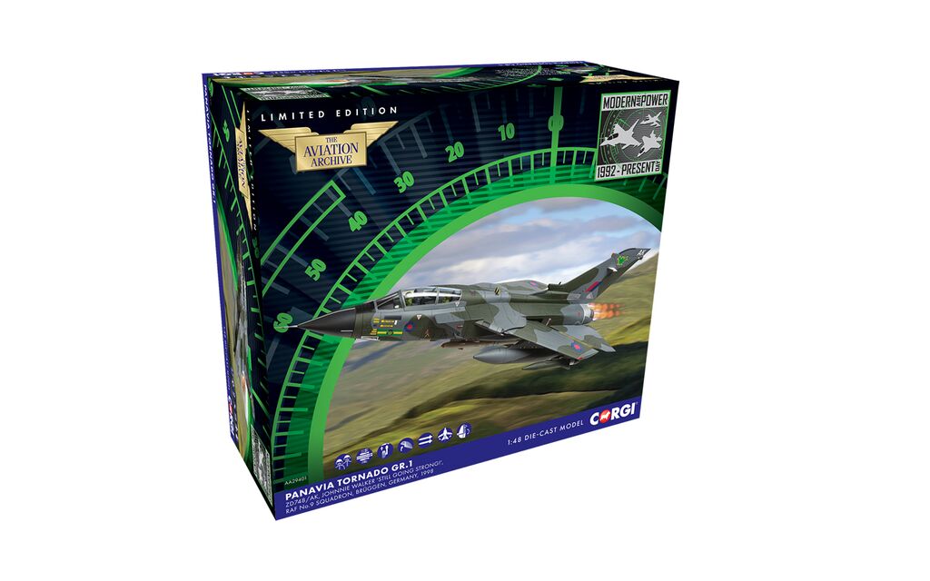 Corgi Panavia Tornado GR.1 ZD748/AK Johnnie Walker Still Going Strong RAF No.9 Squadron Brüggen Germany 1998 1:48 AA29401