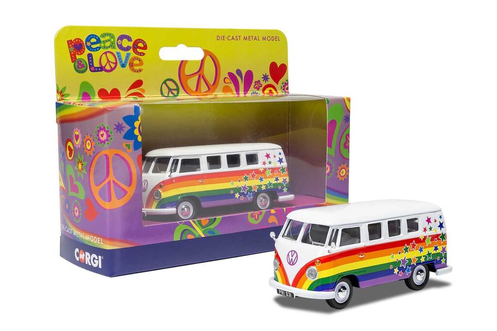 Corgi Volkswagen Campervan - Peace Love and Wishes 1:43 CC02731