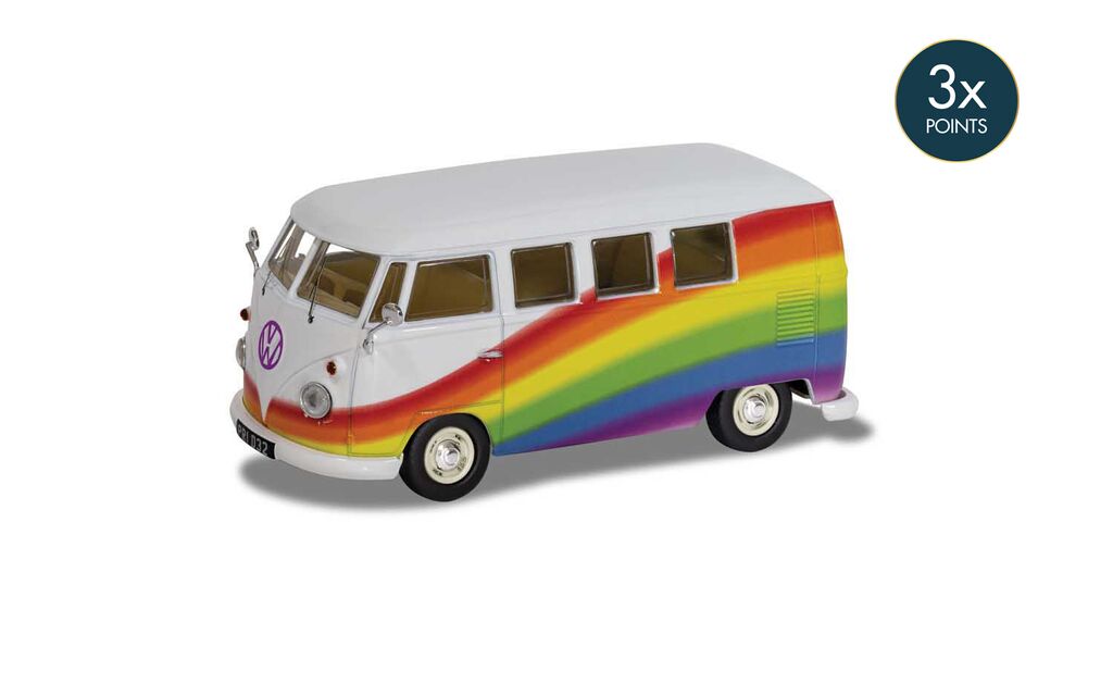 Corgi Volkswagen Campervan - Peace Love and Rainbows 1:43 CC02739
