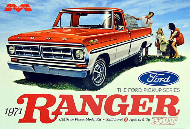 Moebius 1:25 1971 Ford Ranger Pickup Kit MMK1208
