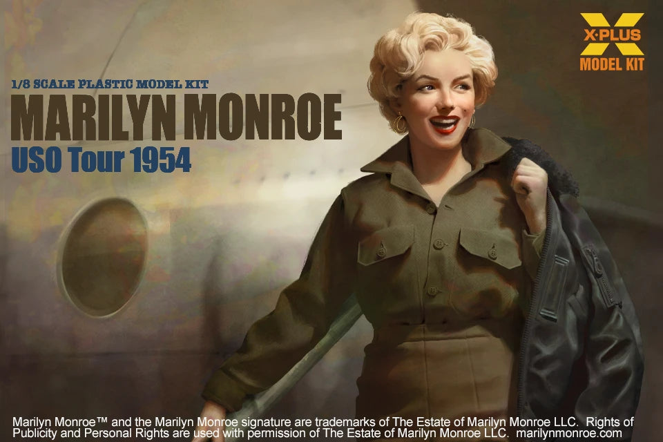 X-PLUS 1/8 Marilyn Monroe USO Tour 1954 Plastic Model Kit 411-200245