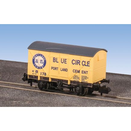 Peco NR2003P N Gauge BR 12 Ton Van Blue Circle Cement