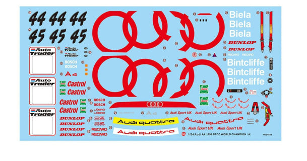 Beemax 1/24 Audi A4 Bttc 1996 World Champion kit NU24035