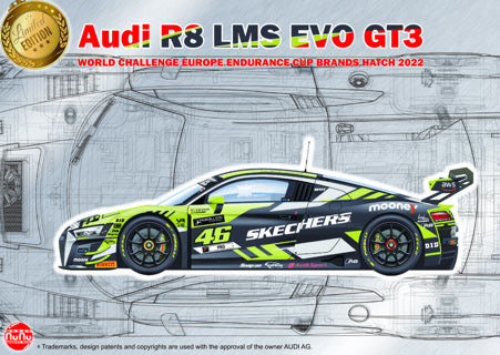 NuNu 1/24 Audi R8 LMS EVO GT3 World Challenge Europe Endurance Cup 2022 kit NU24044