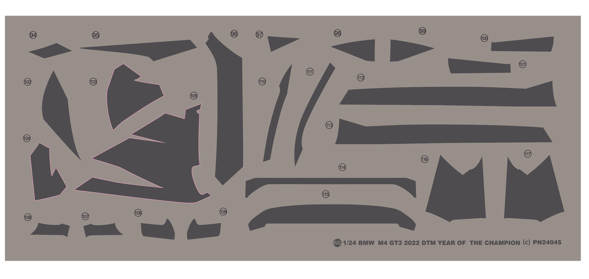 Nunu 1/24 1/24 BMW M4 GT3 DTM Champion 2022 Kit 24045