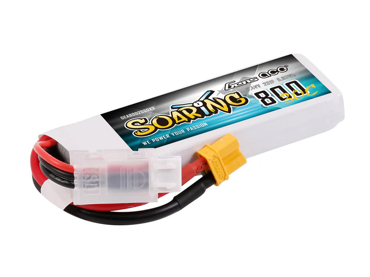 GENSACE Li-Po 2S 7.6V 800mAh 30C Soaring with XT30