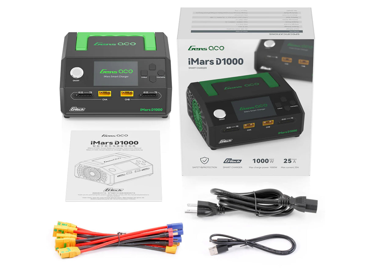 iMars D1000 G-Tech Dual Smart Charger AC 1000W