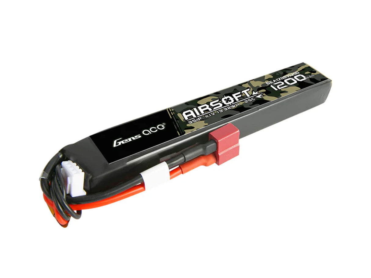 GENSACE Airsoft 3S 1200mAh 25C with Deans (fit Most AEG)