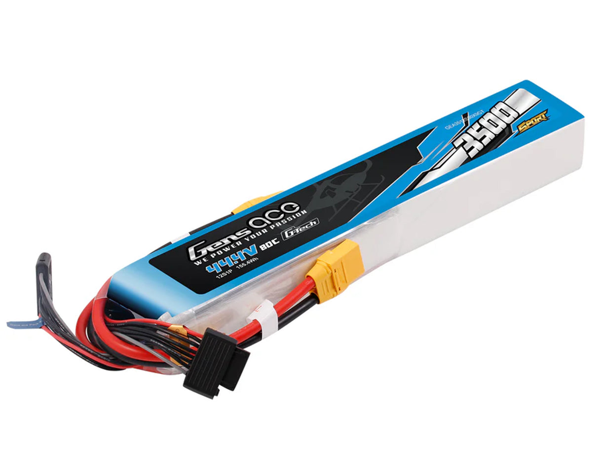 GENSACE Li-Po Sport 12S 44.4V 3500mAh 80C with XT90