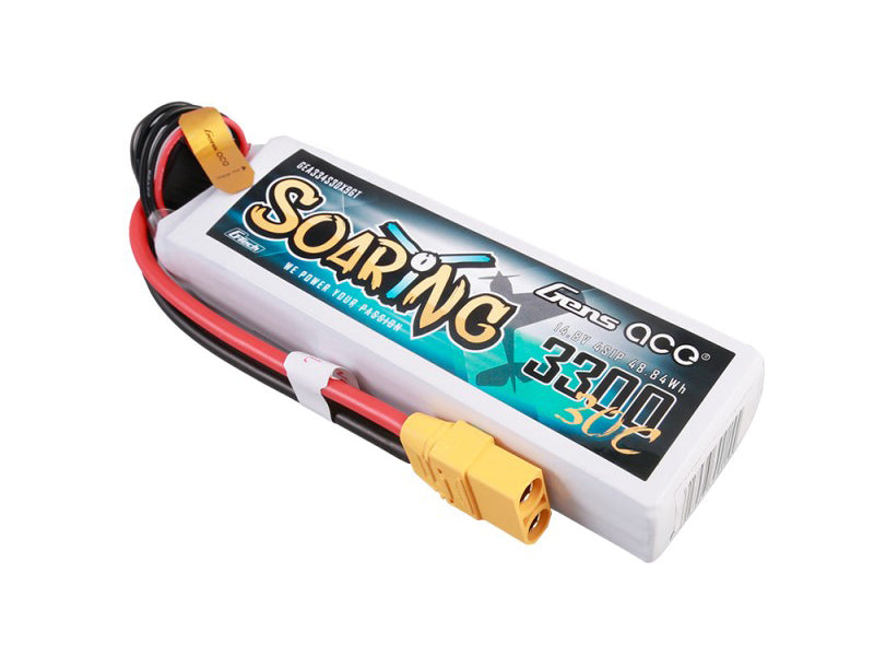 Li-Po G-Tech 4S 14.8V 3300mAh 30C Soaring with XT90