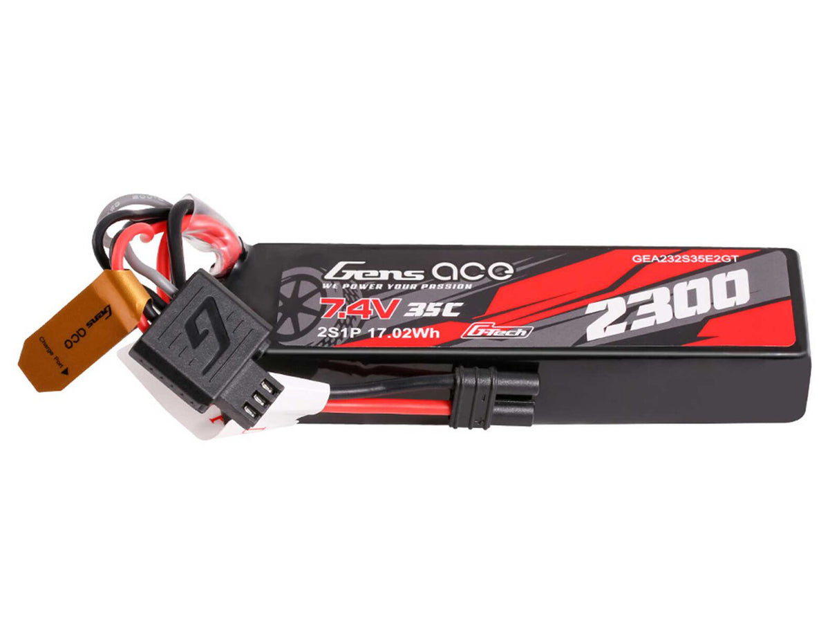 Gens Ace Li-Po G-Tech 2S Car 7.4V 2300mAh 35C with EC2 (GROM)