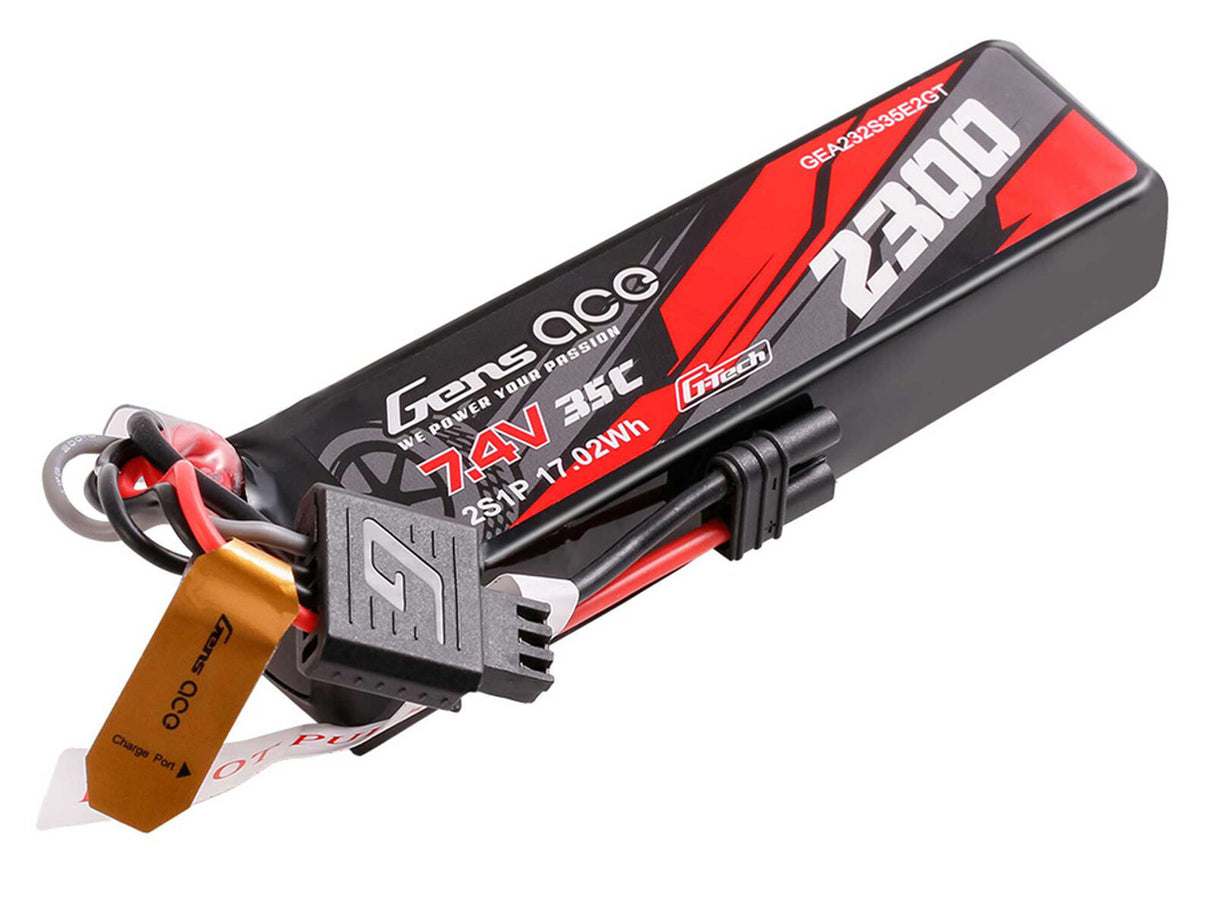 Gens Ace Li-Po G-Tech 2S Car 7.4V 2300mAh 35C with EC2 (GROM)