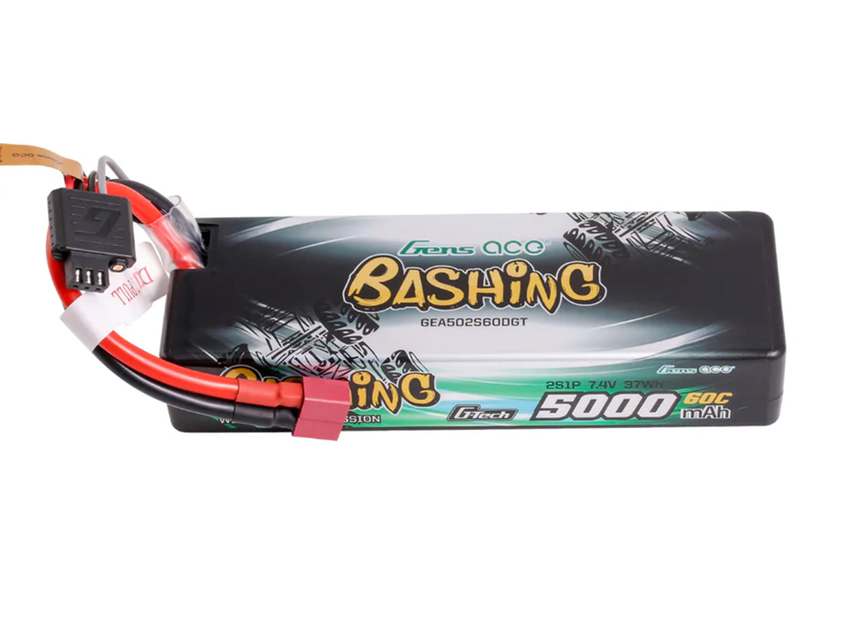 GENSACE Li-Po G-Tech Car Hard Case 2S 7.4V 5000mAh 60C with T-Type