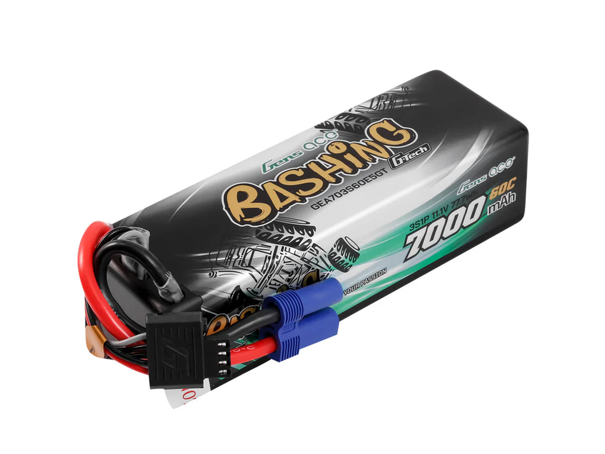 GENSACE Li-Po Car G-Tech 3S 11.1V 7000mAh 60C Bashing with EC5