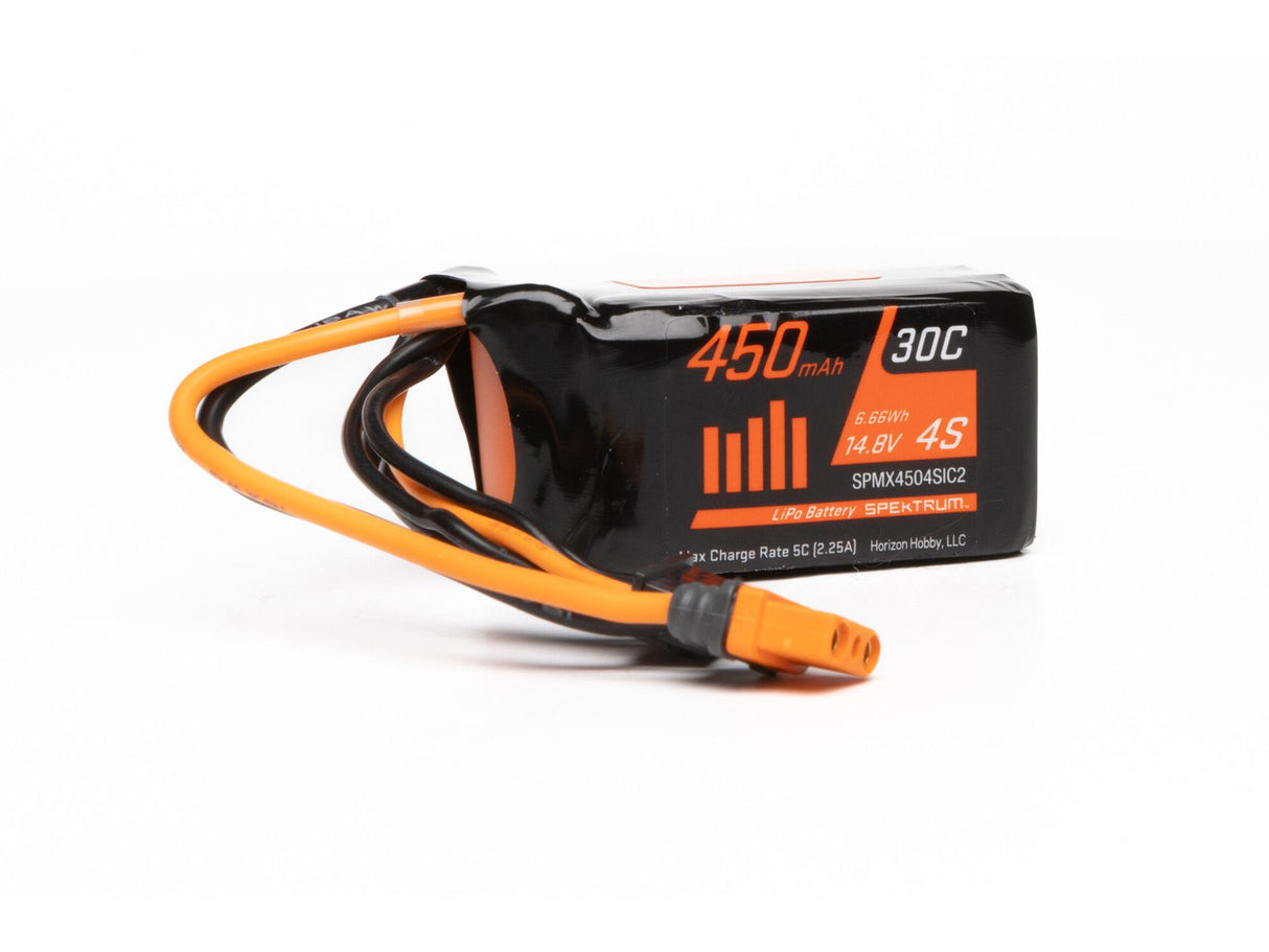 Spektrum  14.8V 450mAh 4S 30C LiPo Battery: IC2