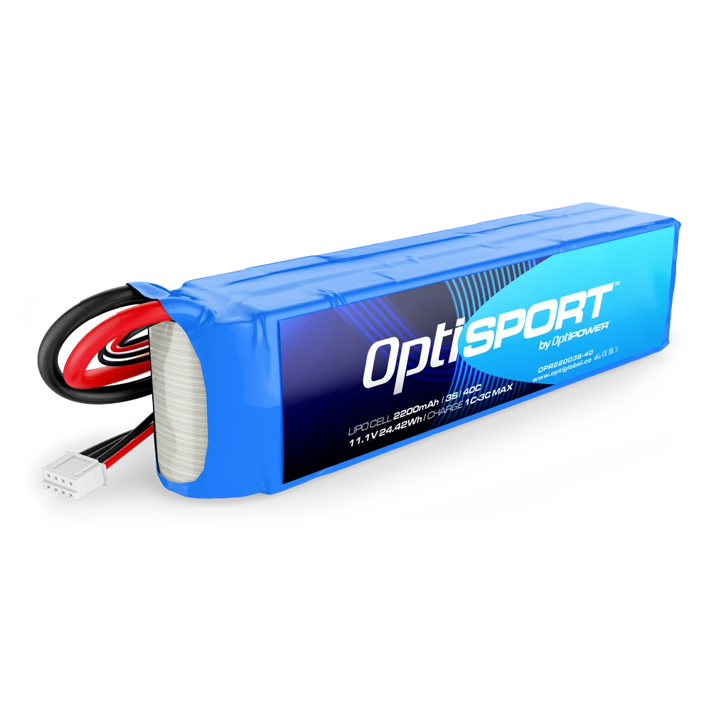 OPTISPORT 3S 2200mAh 40C Lipo with XT60 - SECOND HAND