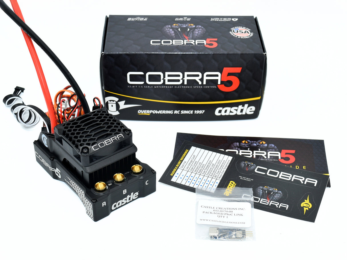 COBRA 5 8S 33.6V ESC 20A PEAK BEC W/2028-800KV