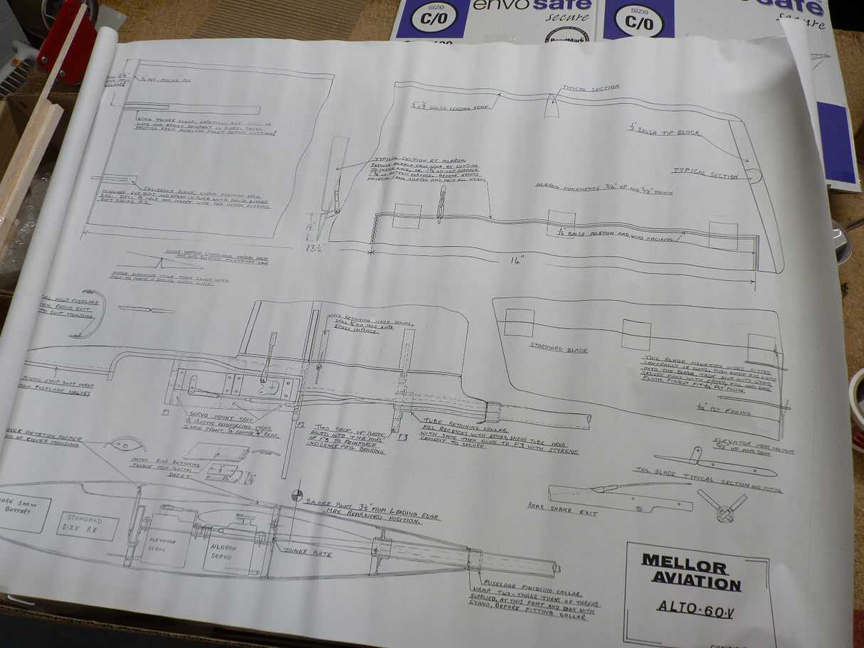 Mellor Aviation Genesis 2ch Glider Kit