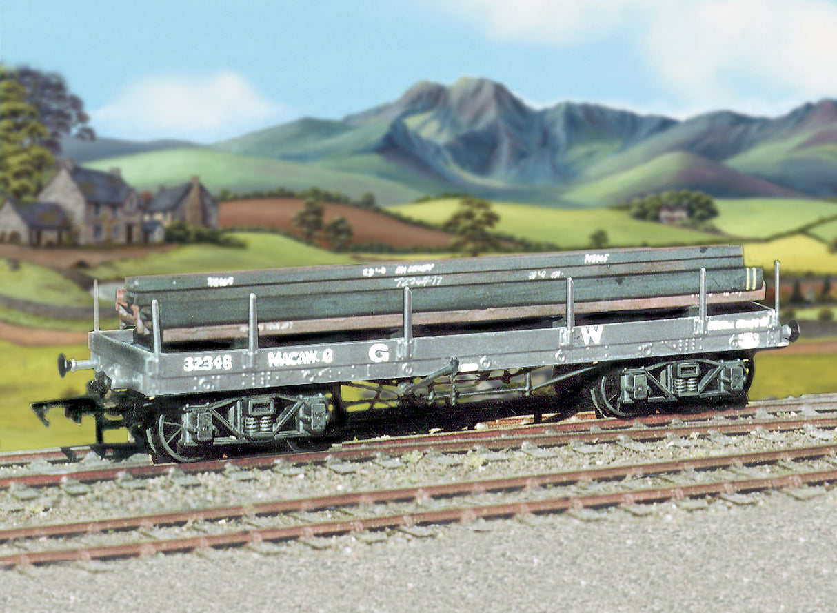GWR Bogie A Flat Wagon (with girder load)