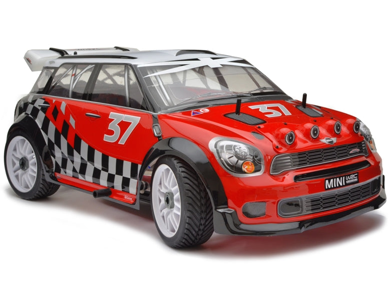 Thunder Tiger Spares 1/8 th Clear mini WRC Body with decals and window masking PD09-0043
