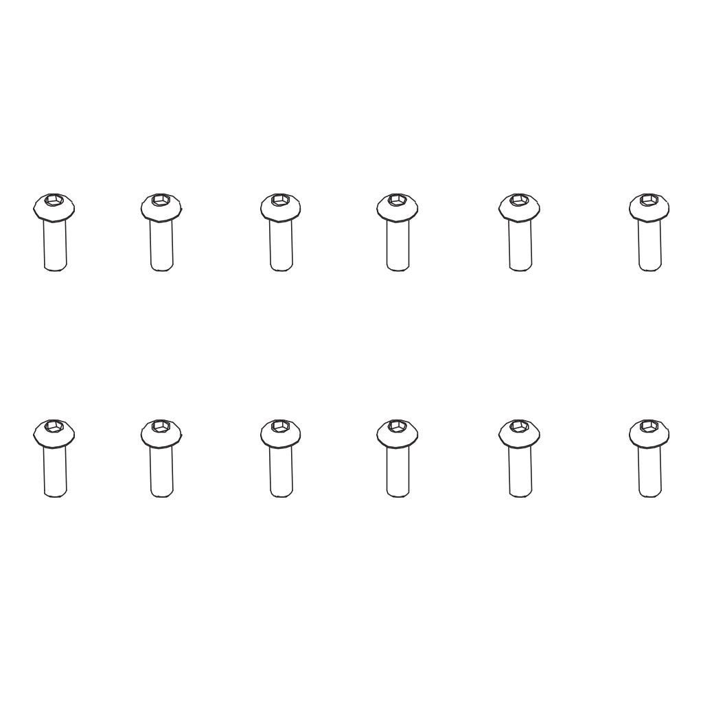 PD RACING B head hex screw HM3*10 12pcs