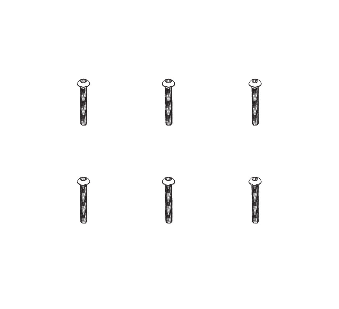 PD RACING B head hex screw HM4*30 6pcs