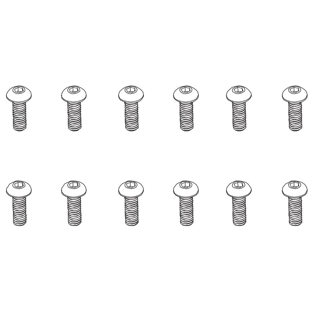 PD RACING B head hex screw HM4*12 12pcs