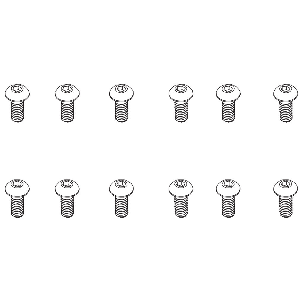 PD RACING B head hex screw HM4*10 12pcs