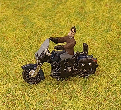 1950S HARLEY DAVIDSON AND RIDER N