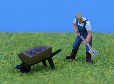 Farmer pitchfork & barrow