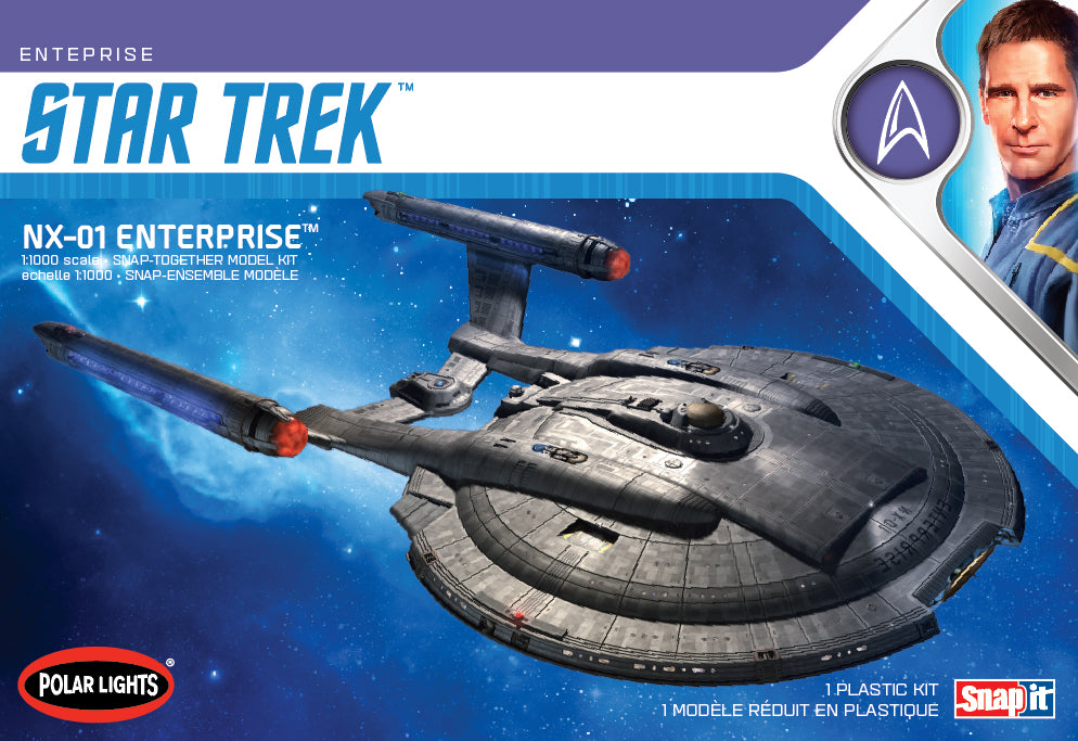 Polar Lights Model Kits - 1:1000 NX-01 Enterprise SNAP KIT