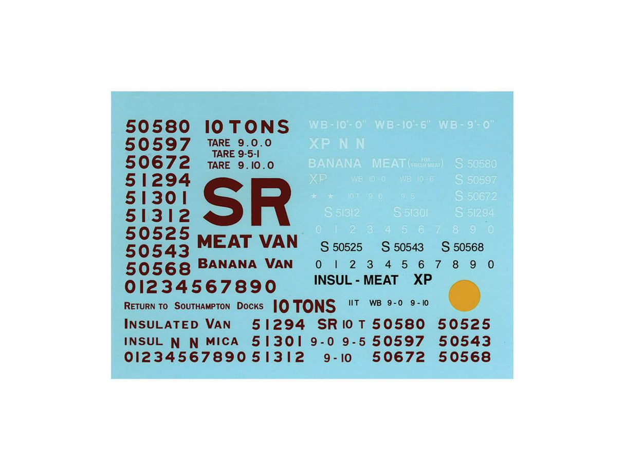 Transfer (waterslide) SR/BR from kits PS100-101