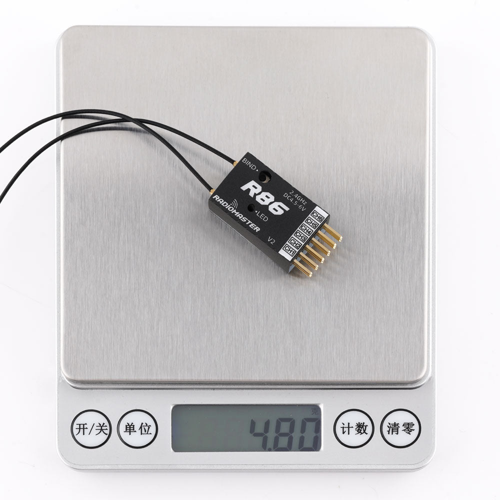 RadioMaster - R86 V2 8ch Frsky D8 / D16 and Futaba SFHSS Compatible PWM / Sbus Receiver (Copy)
