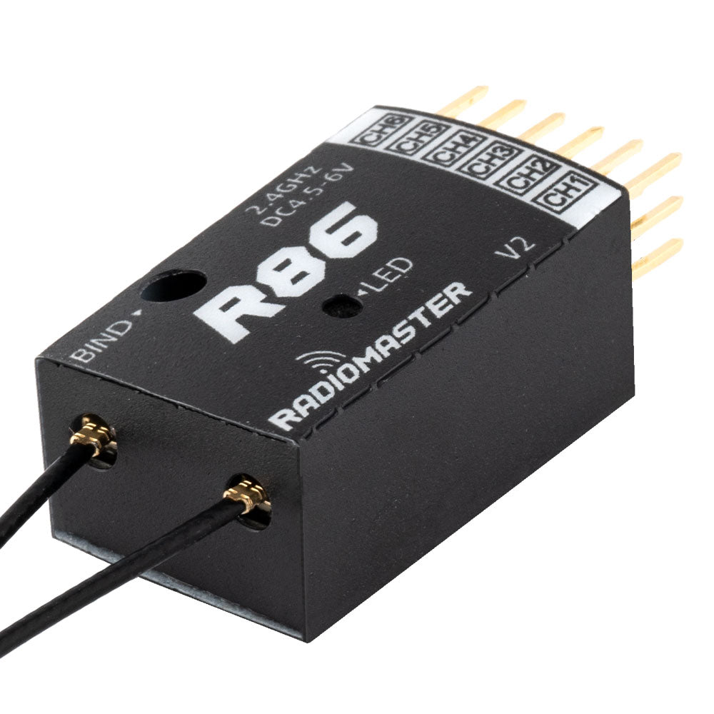 RadioMaster - R86 V2 8ch Frsky D8 / D16 and Futaba SFHSS Compatible PWM / Sbus Receiver (Copy)