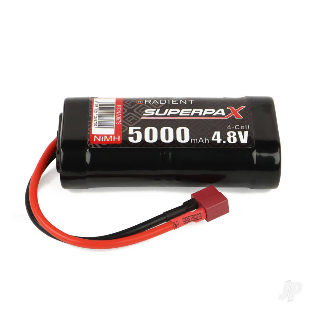Radient NiMH 4.8V 5000mAh SC Flat Deans (HCT)