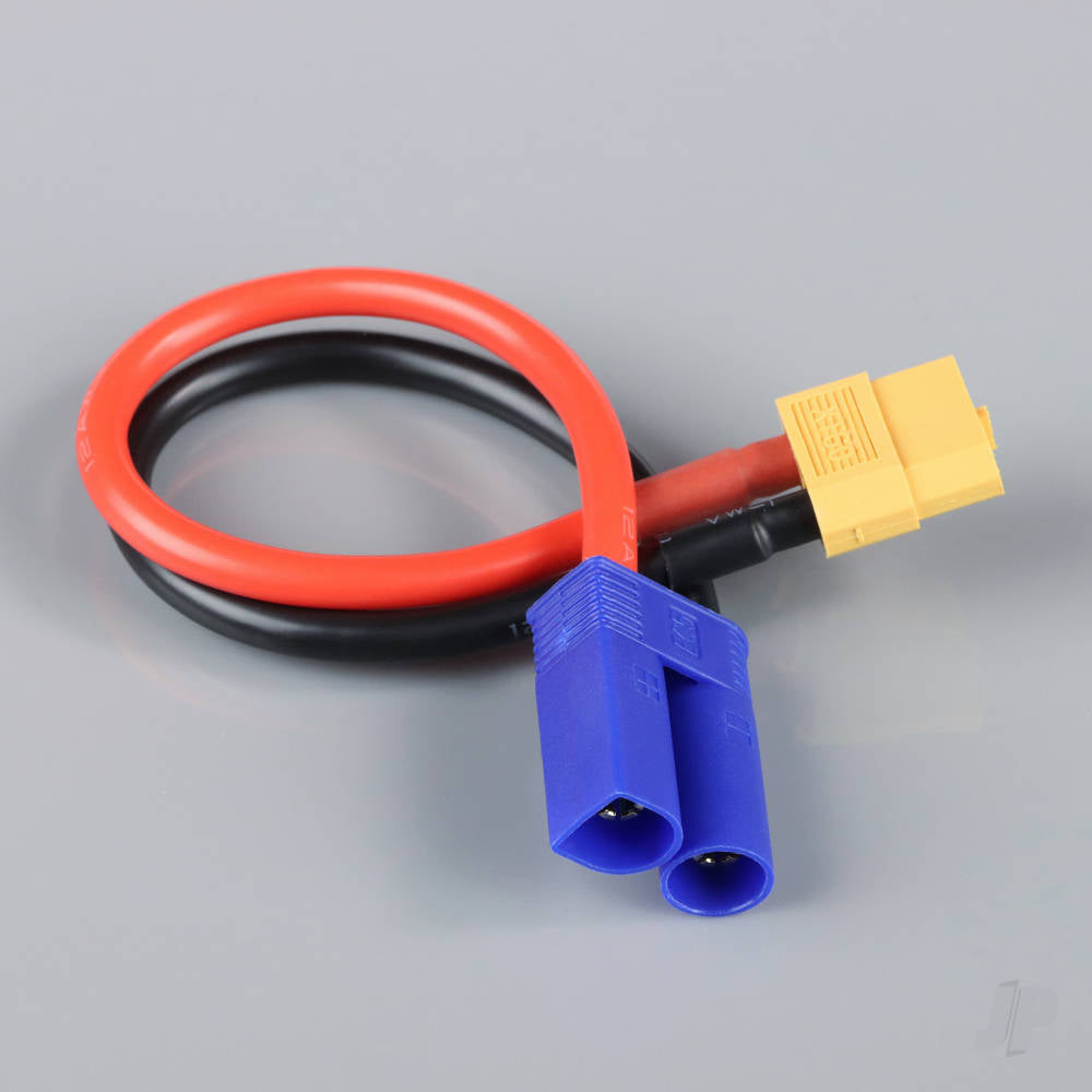 Charge Lead XT60 to EC5 Male 12AWG 150mm