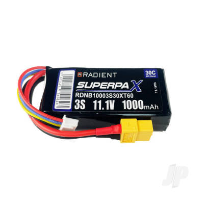 RADIENT LiPo 3S 1000mAh 11.1V 30C - XT60