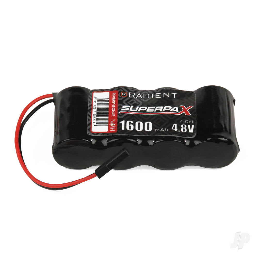 NiMH 4.8V 1600mAh 2/3A SBS-Flat Rx-Jr