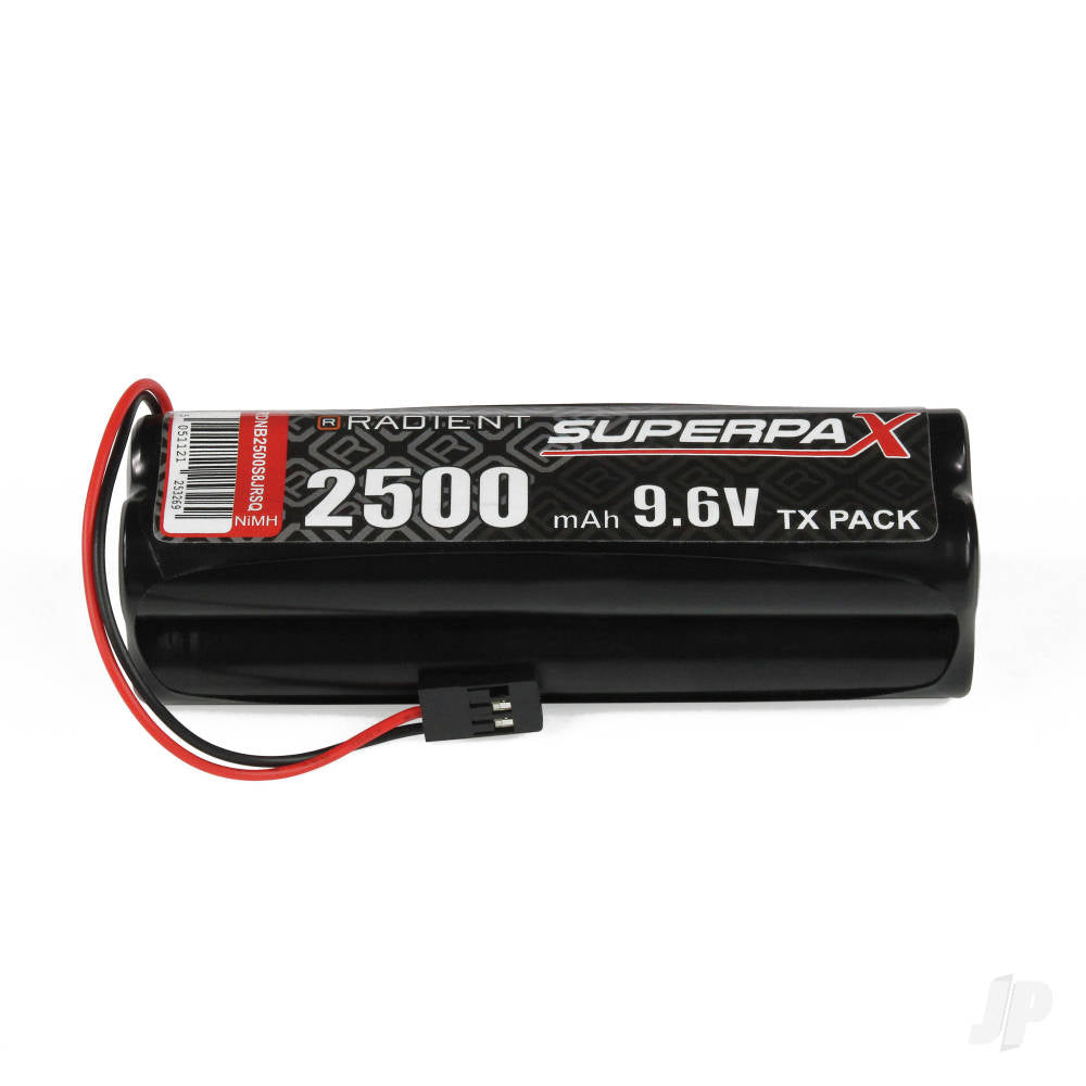 NiMH 9.6V 2500mAh AA Square Tx Jr