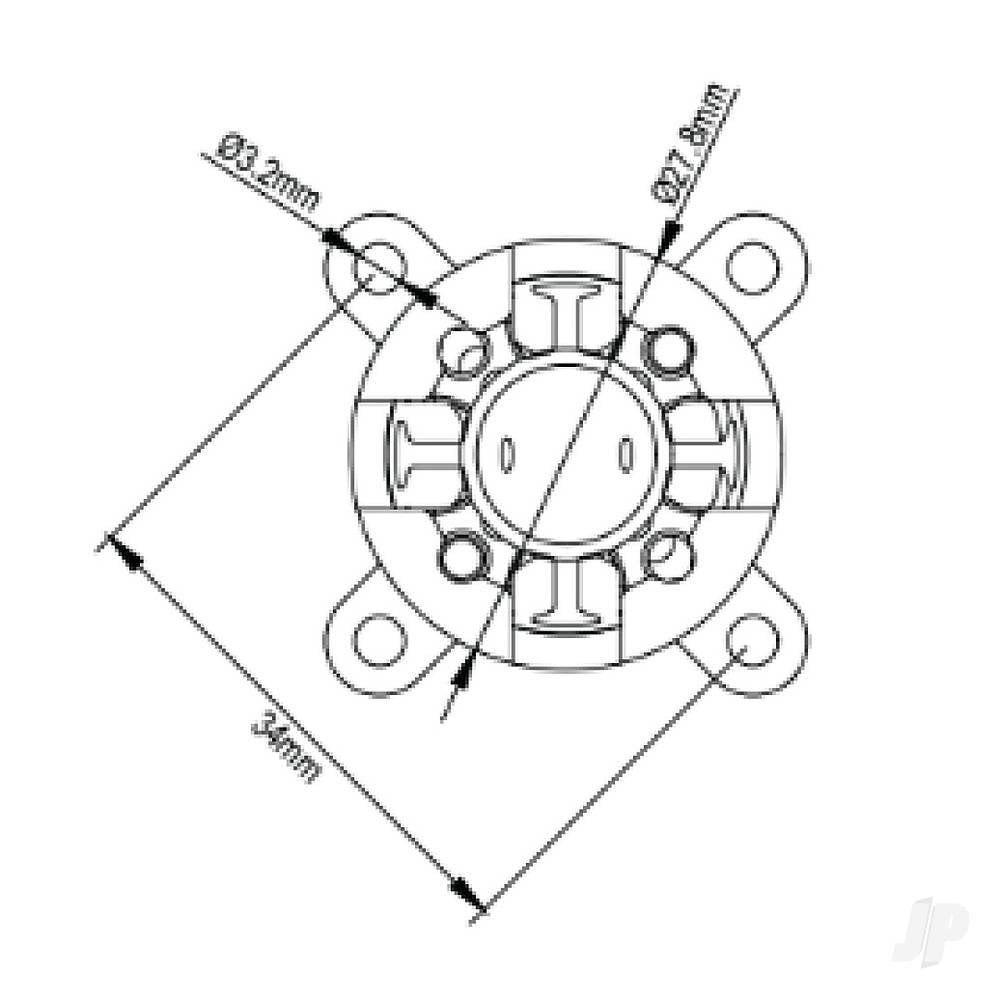 Brushless Motor 2826 1300KV (2-3S)